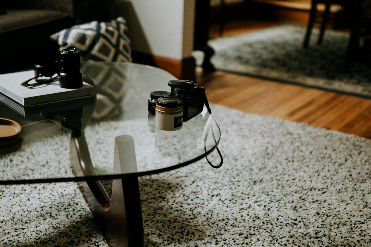 how to attach glass table top to metal legs