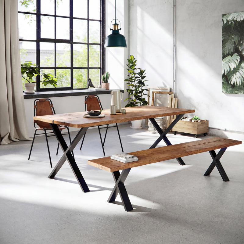 X-Frame Industrial legs | 71cm Table Wide