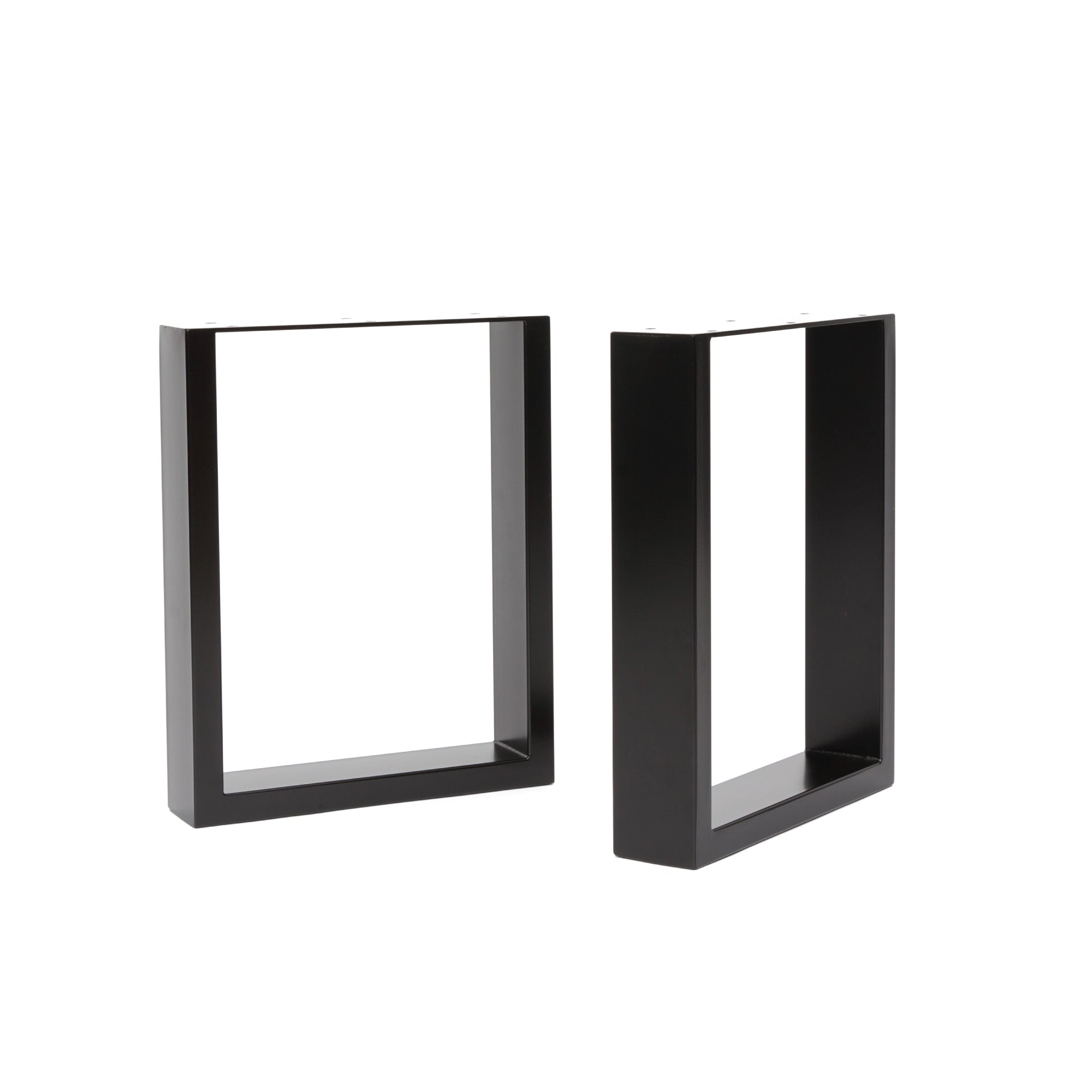 Square Industrial legs-Bench (H40cm x W32cm)-Black-The Hairpin Leg Co.