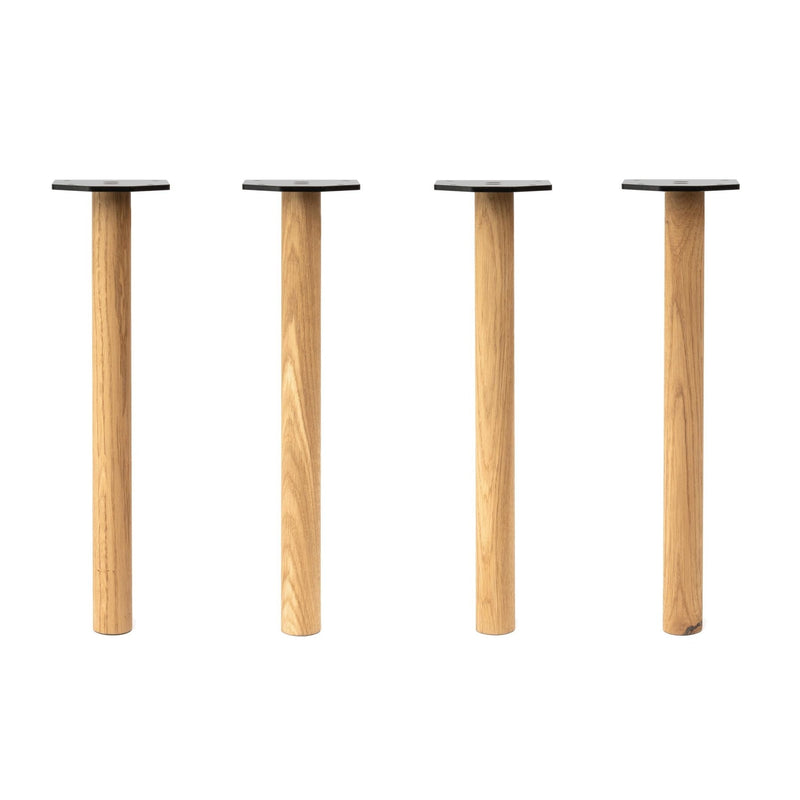 Tapered Oak Table Legs-16" Bench--The Hairpin Leg Co.