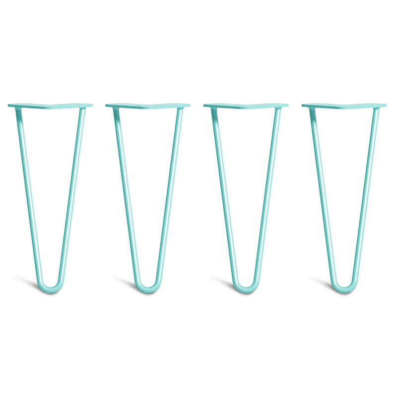 30cm Hairpin Legs - Low Coffee Table-2 Rod-Duck Egg-The Hairpin Leg Co.