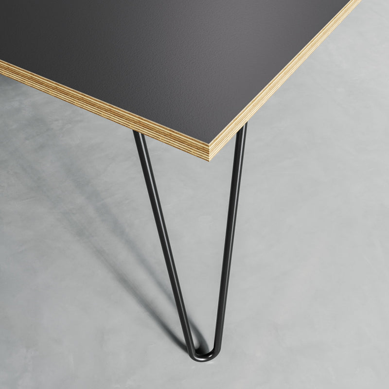 Hairpin Coffee Table-Grey-Black-The Hairpin Leg Co.