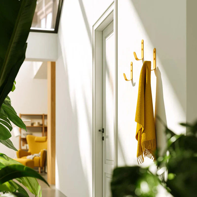 how to hang hooks on wall