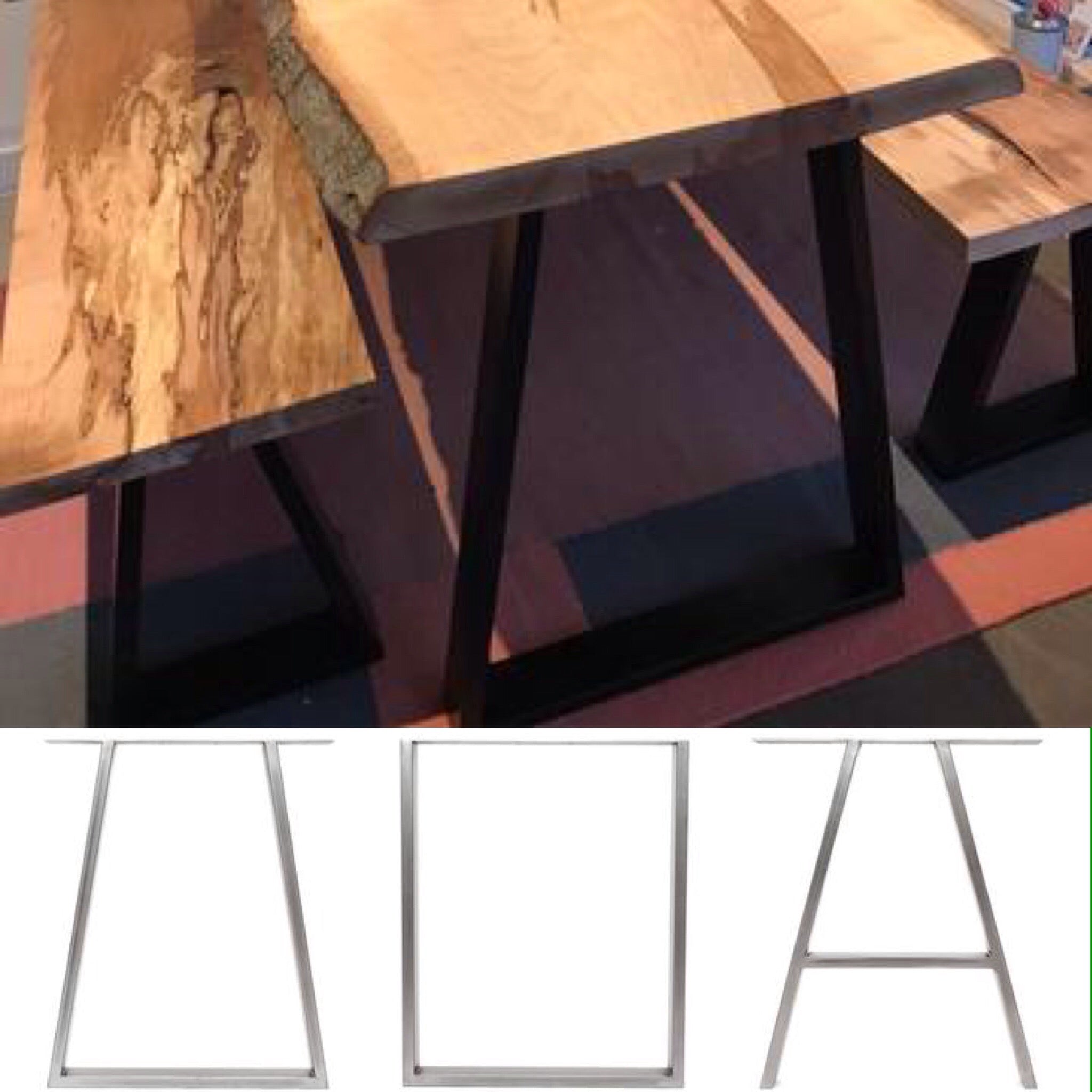 Shiny and new: Industrial table legs - The Hairpin Leg Co.