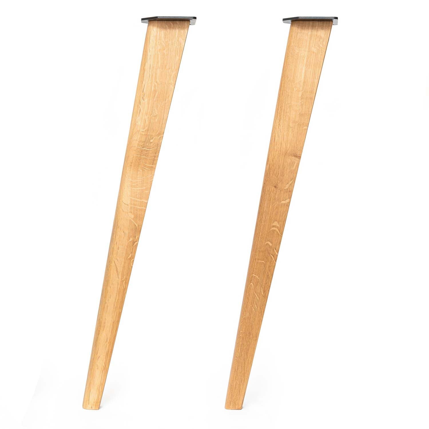 86cm Tapered Oak legs (2 Pack)