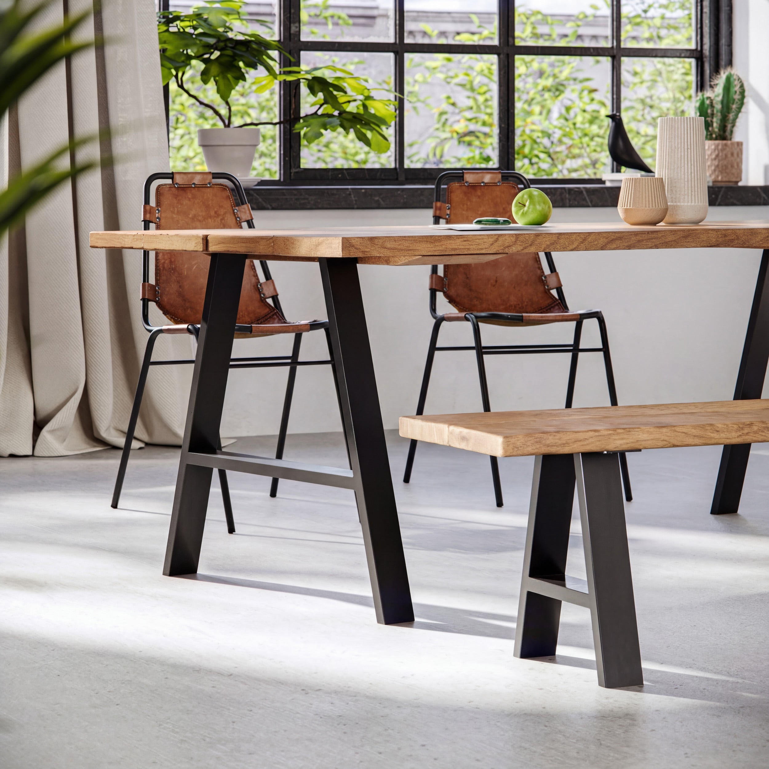 A-Frame Industrial legs | 71cm Table Wide