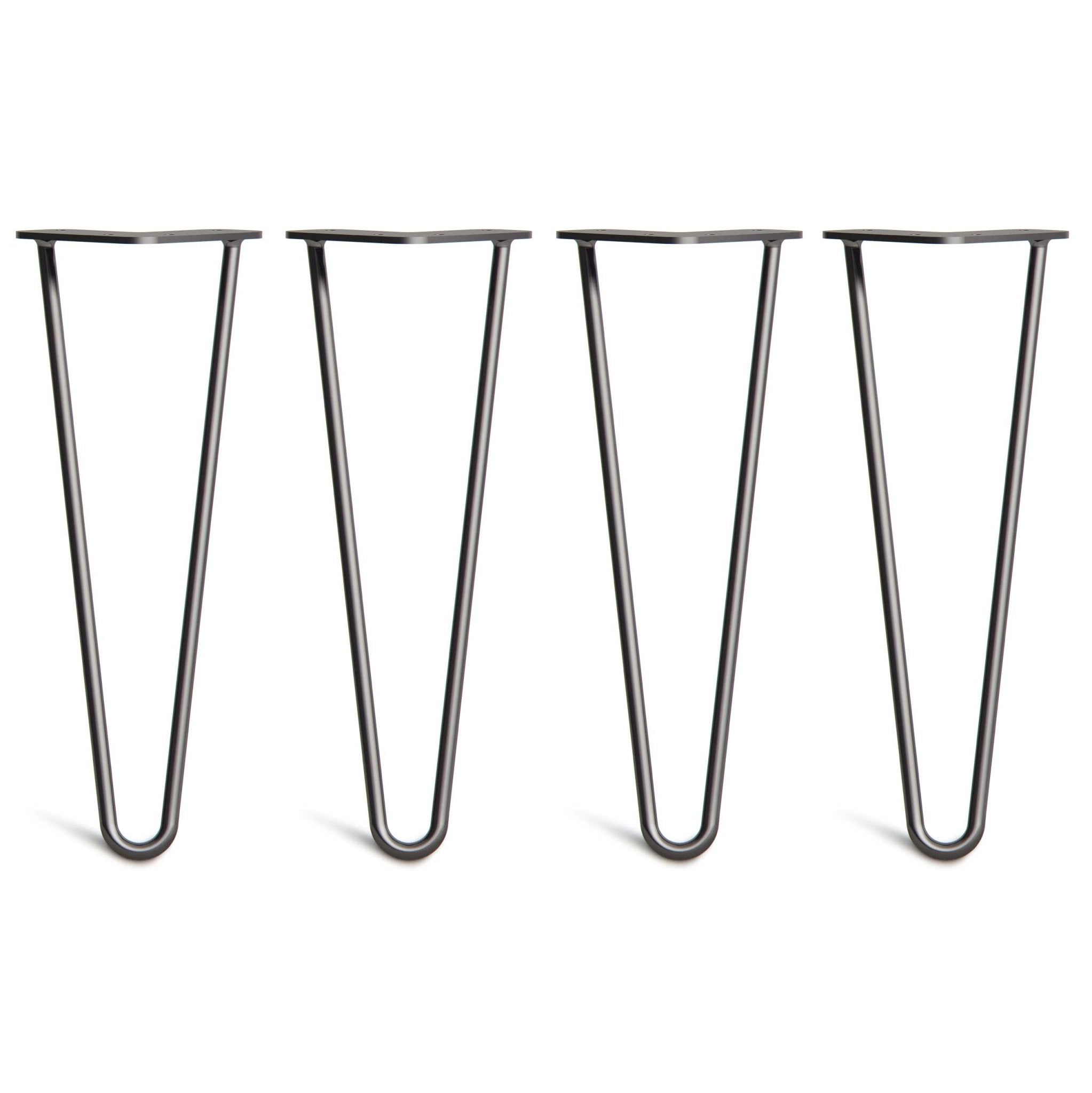35cm Hairpin Legs - Coffee Table-2 Rod-Black-The Hairpin Leg Co.