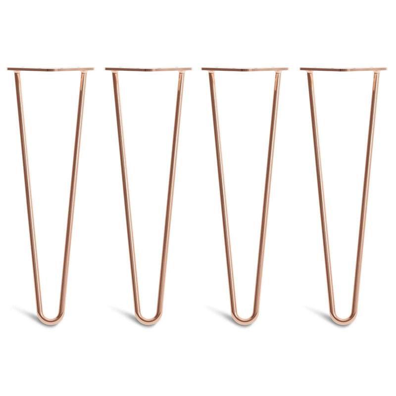 40cm Hairpin Legs - Bench-2 Rod-Copper-The Hairpin Leg Co.