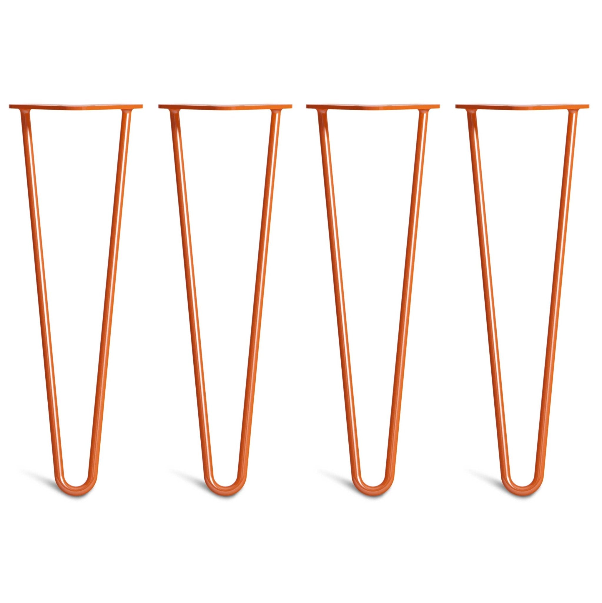 40cm Hairpin Legs - Bench-2 Rod-Orange-The Hairpin Leg Co.