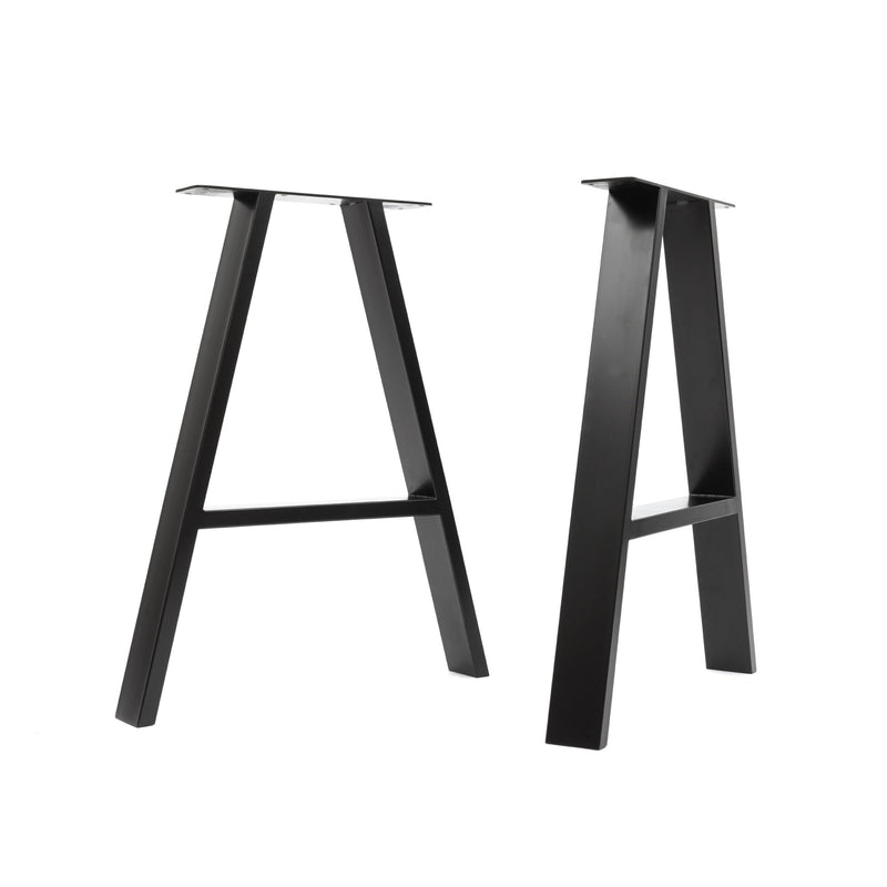 A-Frame Industrial legs-Table (H71cm x W58cm)-Black-The Hairpin Leg Co.