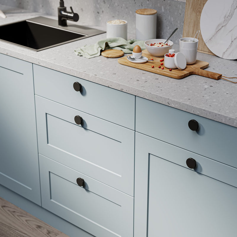 Bowl 40mm Knob-Matt Black--The Hairpin Leg Co.