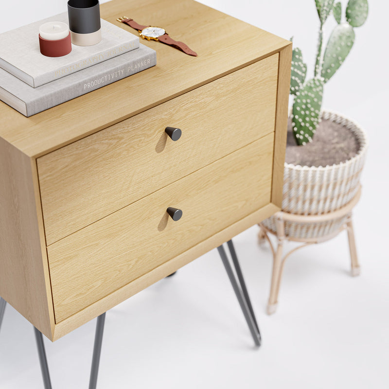 Conical 18mm Knob-Matt Black--The Hairpin Leg Co.