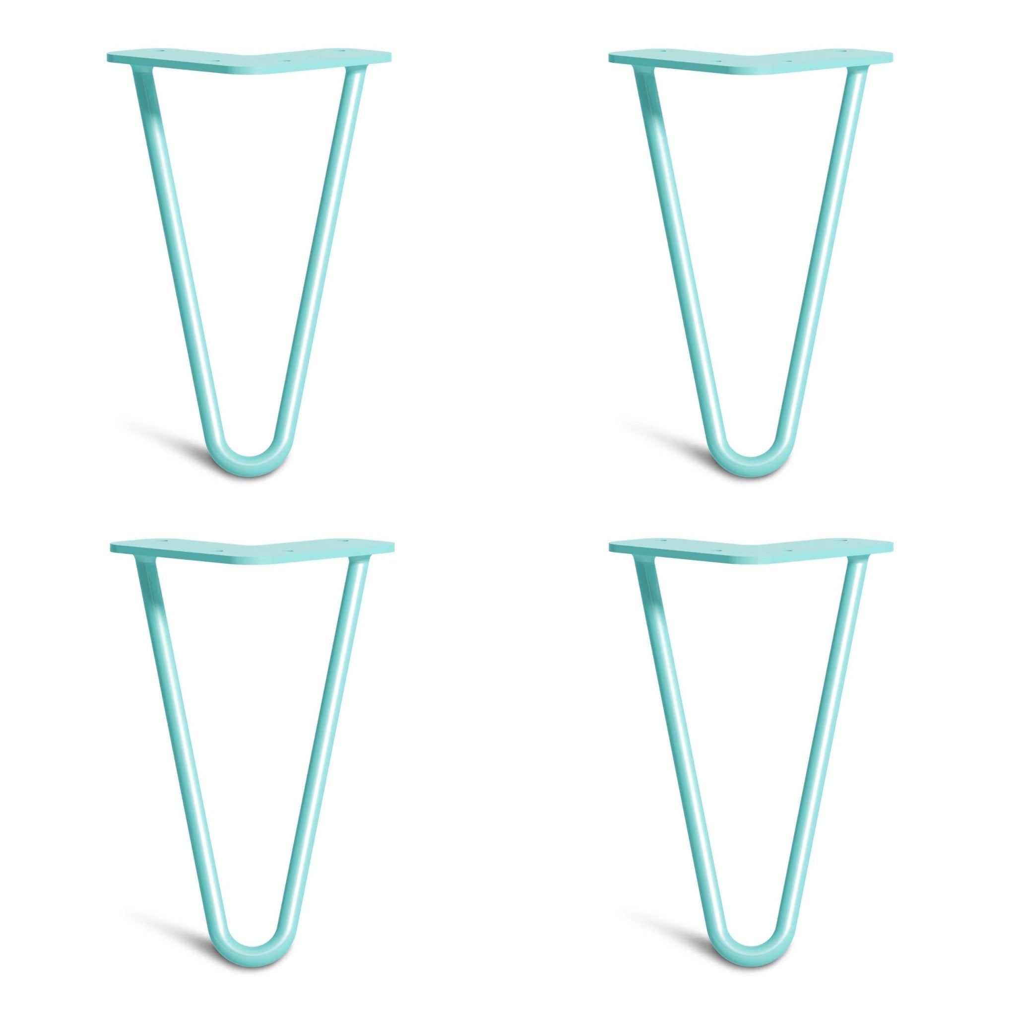 Duck Egg Blue Hairpin Legs-8" / 20cm - Cabinet-2 Rod-The Hairpin Leg Co.